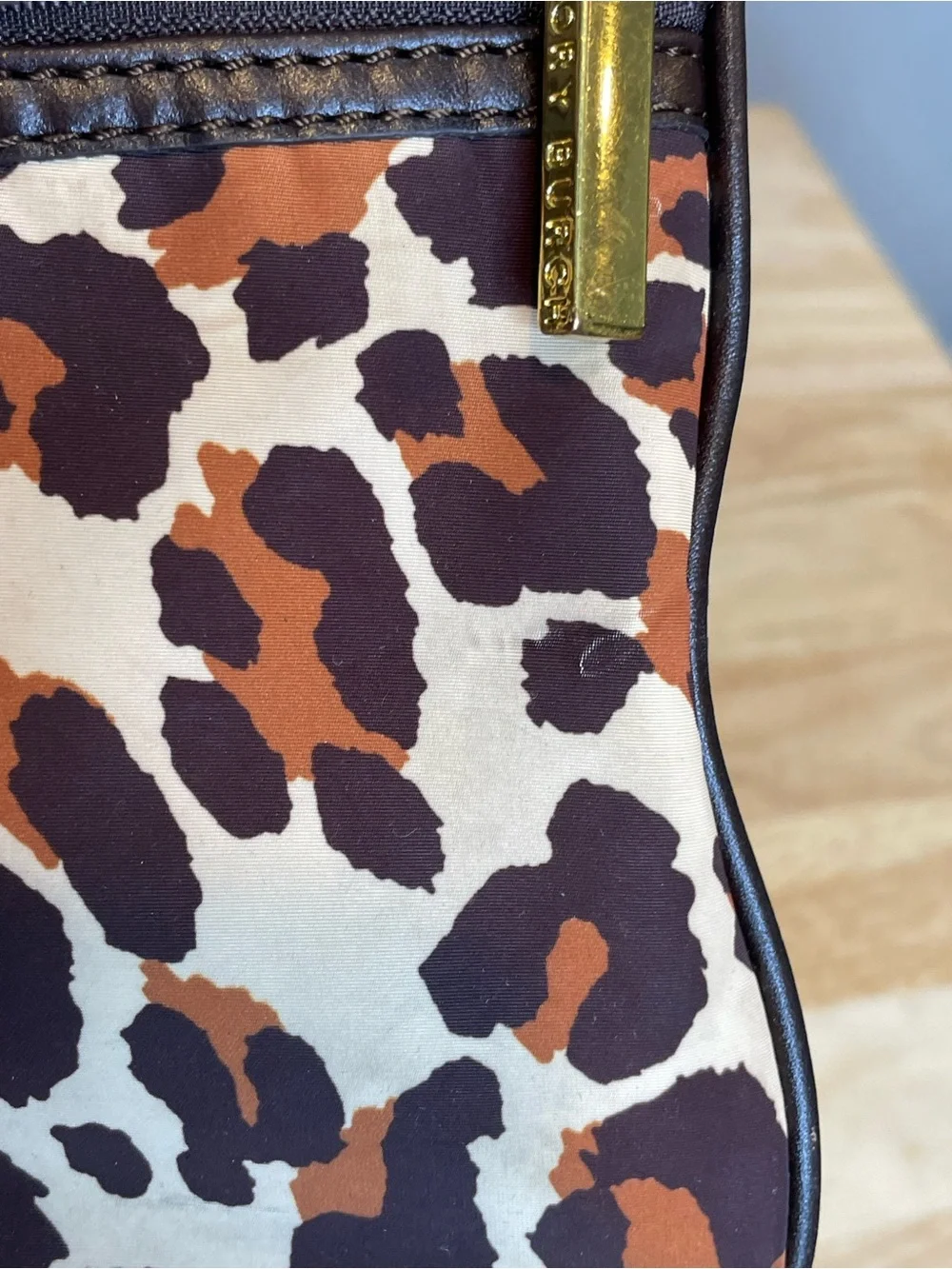 Tory Burch compact leopard